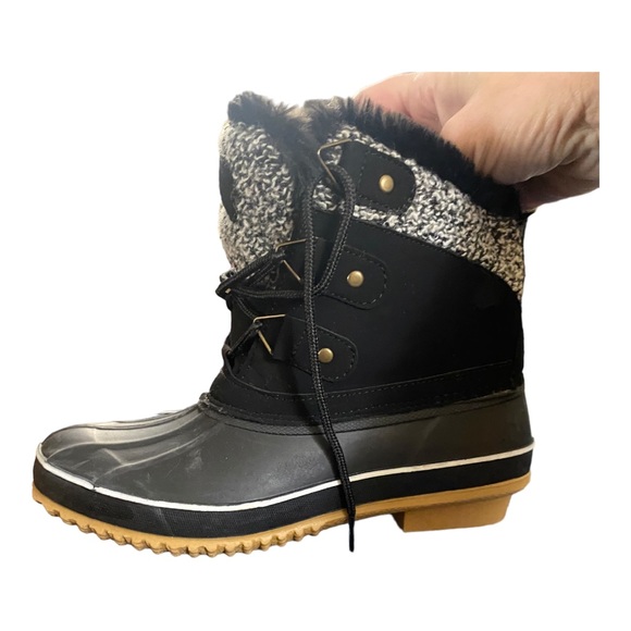 NEW‎ KHOMBU Women's Keri Faux Fur-Lined Duck Boots (Size 7) - Picture 3 of 10